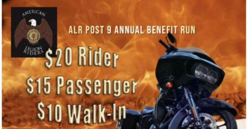 American Legion Riders Chapter 9 Annual Benefit Ride