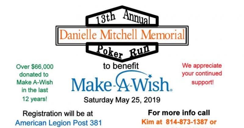 13th Annual Danielle Mitchell Memorial Poker Run