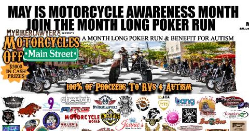 Motorcycles Off Main Street-Month Long Poker Run