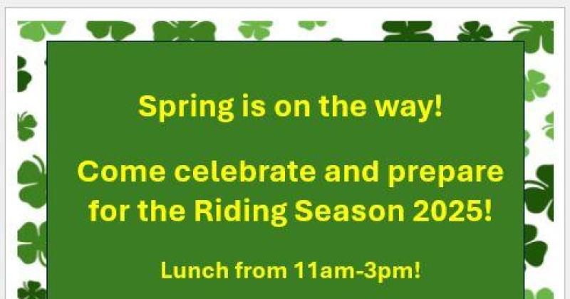 Spring Riding Season Kickoff & St Paddy's Day Fun!