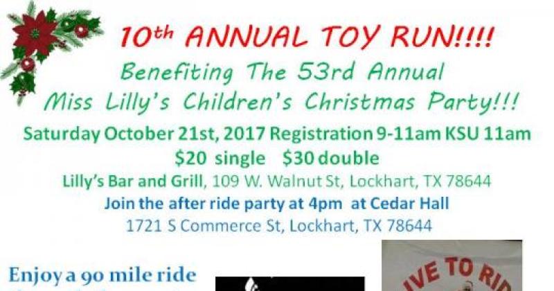 10th Annual Miss Lilly's Toy Run