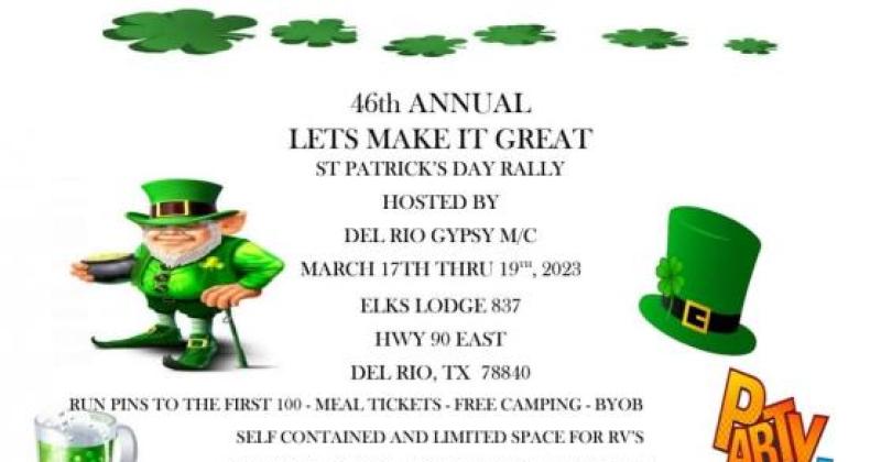 St Patrick's Day Motorcycle Rally - 45th Annual