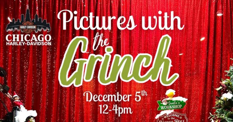 Pictures with the Grinch @ Chicago Harley