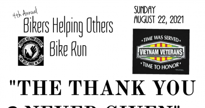 The Thank You Never Given Bike Run
