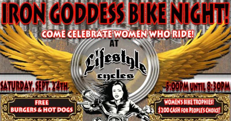 Lifestyle Cycles Iron Goddess Bike Night 