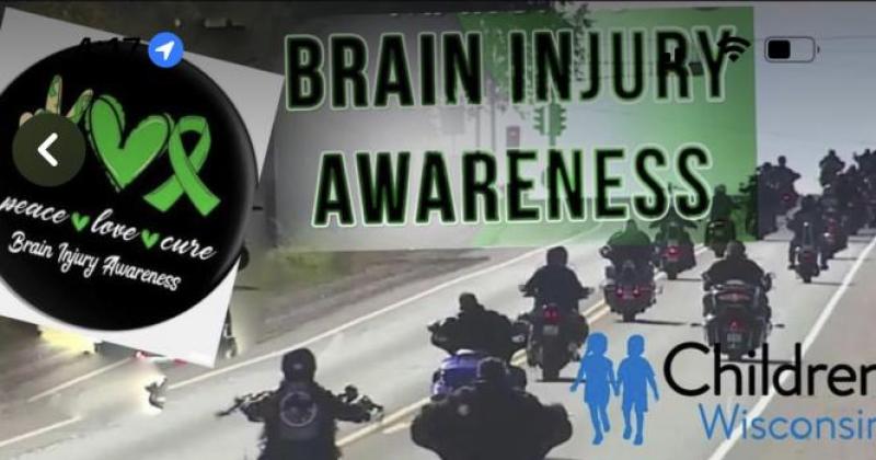1st annual childhood Traumatic Brain injury awareness ride. 