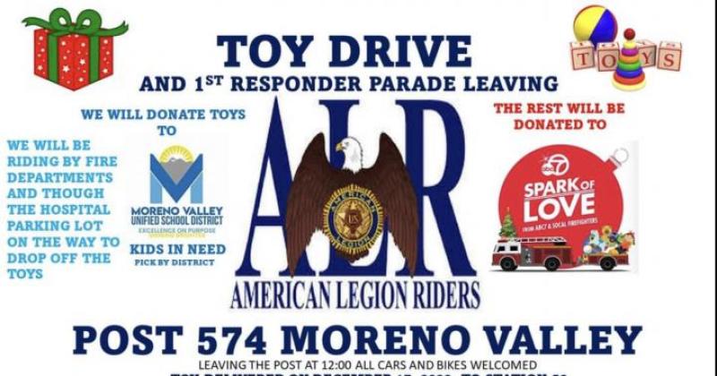 American Legion Riders Chapter 574 Annual Toy Drive & 1st Responder Parade