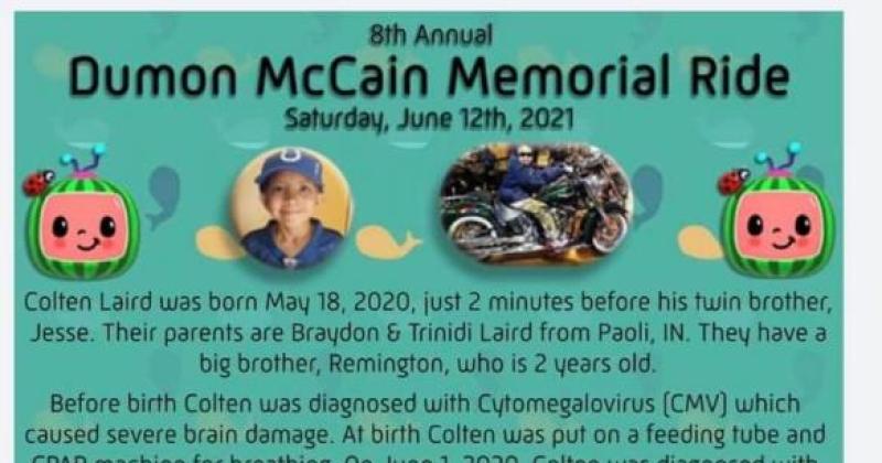 8th Annual Dumon McCain Memorial Ride