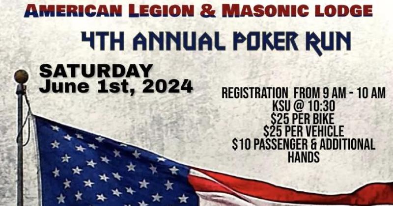 American Legion & Masonic Lodge 4th annual Poker Run