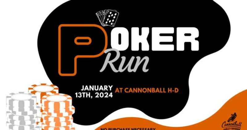 Cannonball Harley-Davidson In-Store Poker Run 