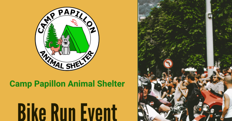 Camp Papillon Animal Shelter Bike Run