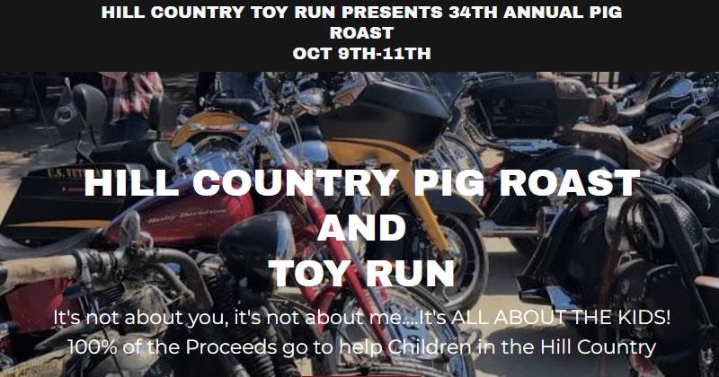 2026 Hill Country Pig Roast and Toy Run
