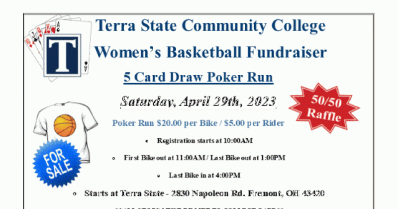 Terra State Women's Basketball Poker Run / Raffle