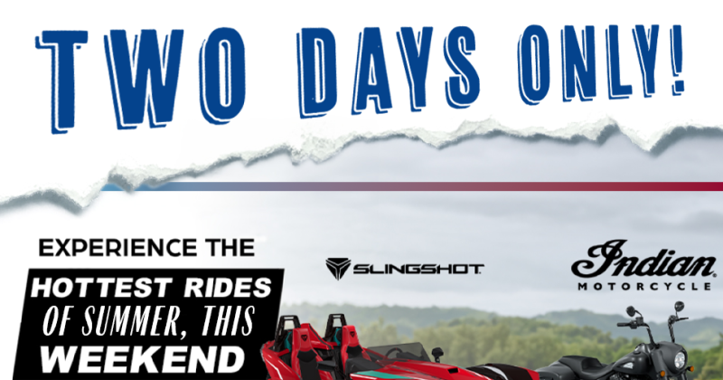 Hottest Rides of Summer Slingshot and Indian DEMO Event