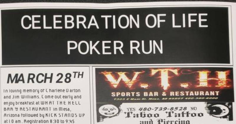 Celebration of Life Poker Run