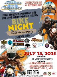 Stewie Cruisers Bike Night 10th Anniversary