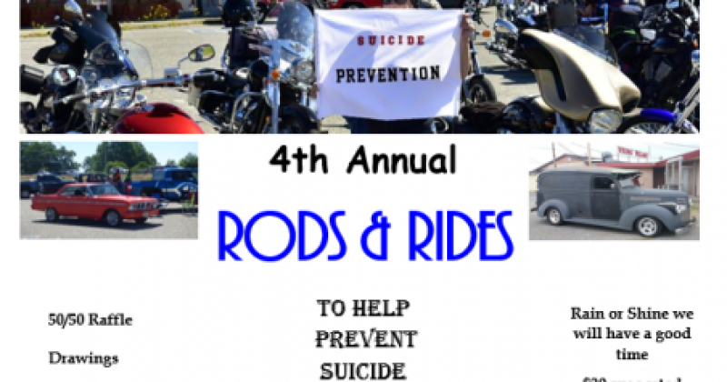 Rods & Rides To Help Prevent Suicide Charity Run