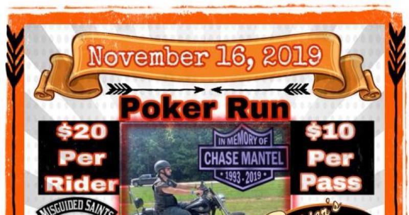 Poker Run in Memory of Chase Mantel