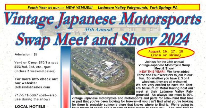 35th Annual Vintage Japanese Vintage Motorsport Swap Meet & Show