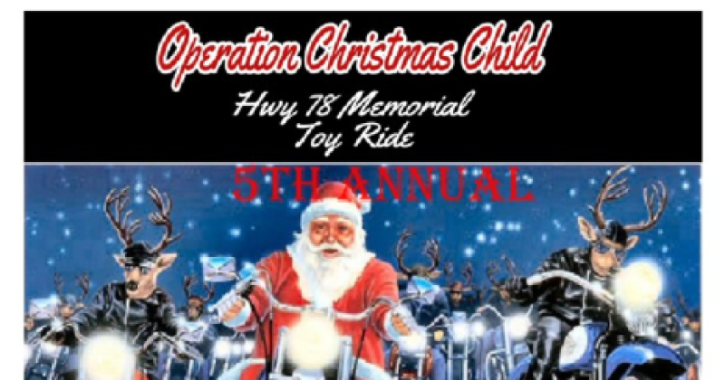 5th Annual Operation Christmas Child Memorial Toy Ride