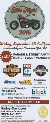 22nd Annual York Bike Night