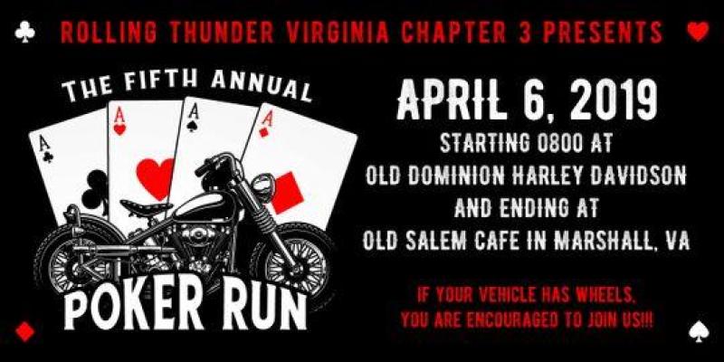 5th Annual You Are Not Forgotten Poker Run