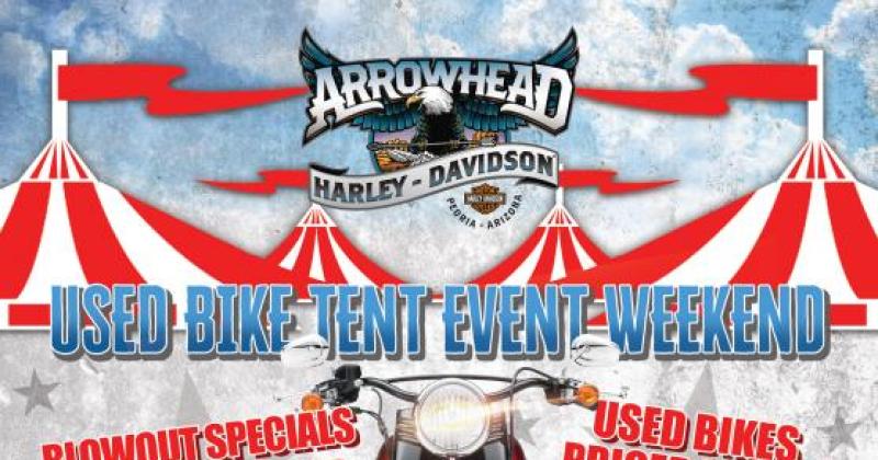 Used Bike Tent Event Weekend at Arrowhead Harley-Davidson