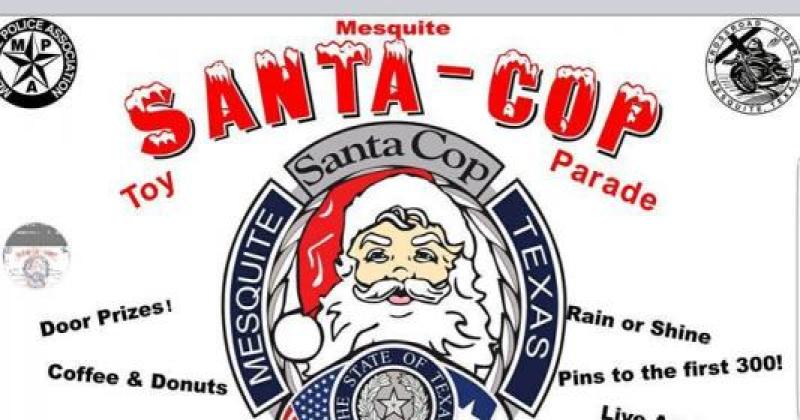 Mesquite Santa-Cop Toy Parade