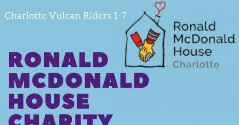 Charlotte Vulcan Riders 1-7 Ronald Mcdonald House Charity Ride 