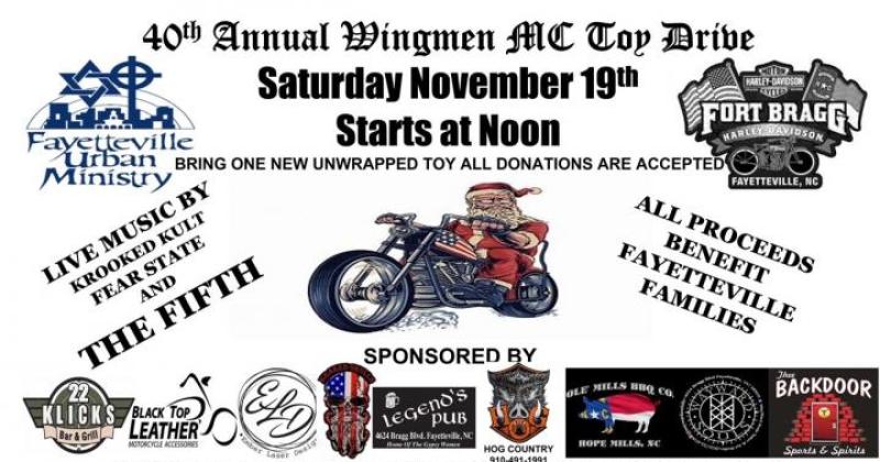 Wingmen MC'S 40th Annual Toy Drive