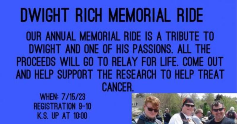 Dwight Rich Memorial Ride