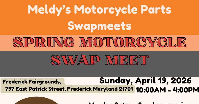 Meldy's Motorcycle Parts Swapmeet  - Frederick Fairgrounds 