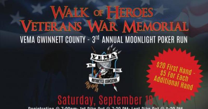 VEMA Gwinnett County 3rd Annual Moonlight Poker Run